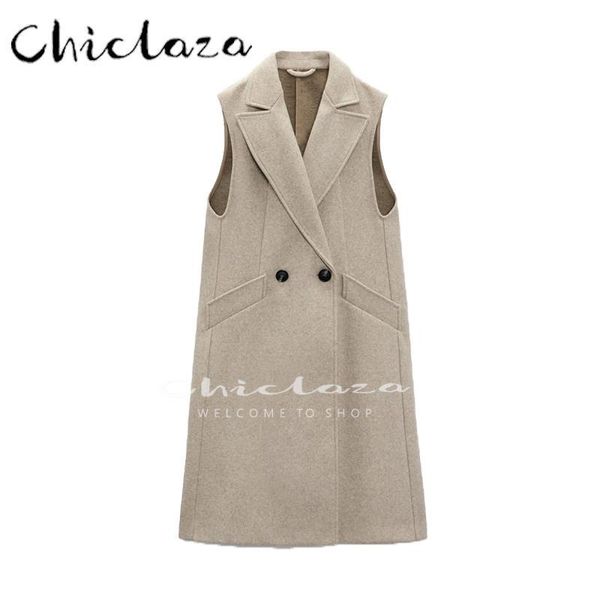 vests chiclaza 2022 spring autumn woman fashion leisure lapel mid length vest female double breasted sleeveless pocket waistcoat top, Black;white
vests chiclaza 2022 spring autumn woman fashion leisure lapel mid length vest female double breasted sleeveless pocket waistcoat top, Black;white