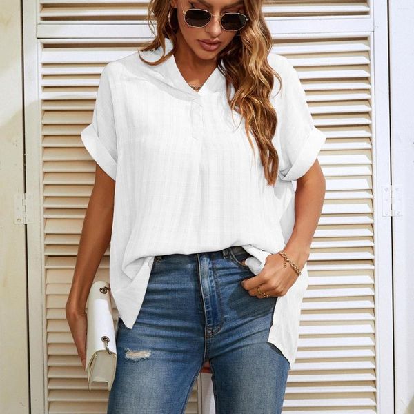 women's blouses solid white chiffon shirt women summer v neck loose tunic button up short sleeve elegant office lapel ladies blusas
women's blouses solid white chiffon shirt women summer v neck loose tunic button up short sleeve elegant office lapel ladies blusas