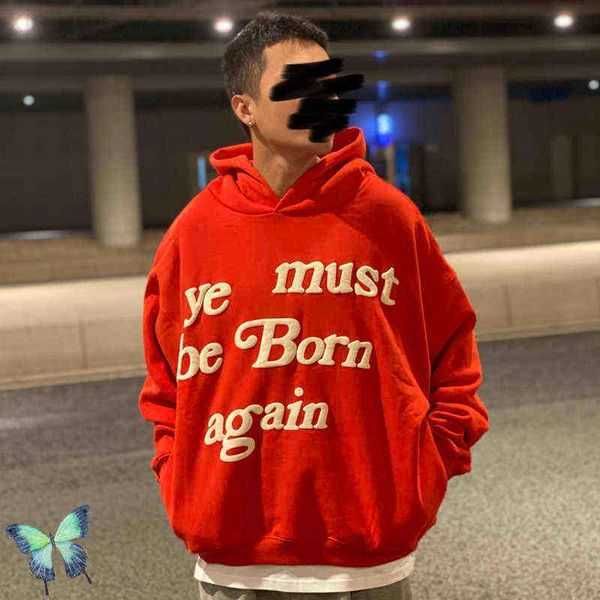 men's hoodies sweatshirts brown foam ye must be born again fleece hoodie sweatshirt warm winter men women dress pullovers t220825 131lt, Black
men's hoodies sweatshirts brown foam ye must be born again fleece hoodie sweatshirt warm winter men women dress pullovers t220825 131lt, Black