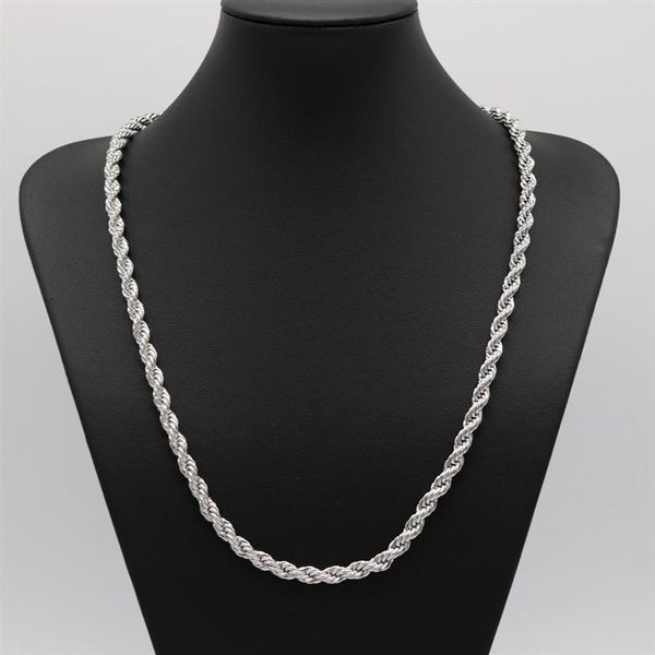 24 inches classic rope chain thick solid 18k white gold filled womens mens necklace ed knot chain 6mm wide189h, Silver
24 inches classic rope chain thick solid 18k white gold filled womens mens necklace ed knot chain 6mm wide189h, Silver