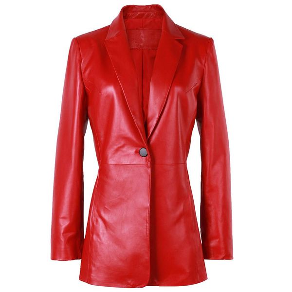 jackets yoloagain plus size real leather jacket lady slim leather blazer women elegant long sleeve single button, Black;brown
jackets yoloagain plus size real leather jacket lady slim leather blazer women elegant long sleeve single button, Black;brown