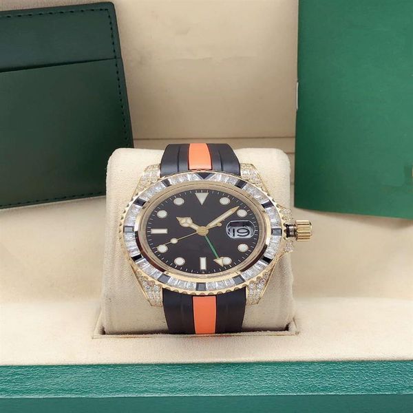 40mm men's jewelry diamond watch rubber straps stainless steel dishes automatic mechanical waterproof liguescent sapphire225k, Slivery;brown
40mm men's jewelry diamond watch rubber straps stainless steel dishes automatic mechanical waterproof liguescent sapphire225k, Slivery;brown