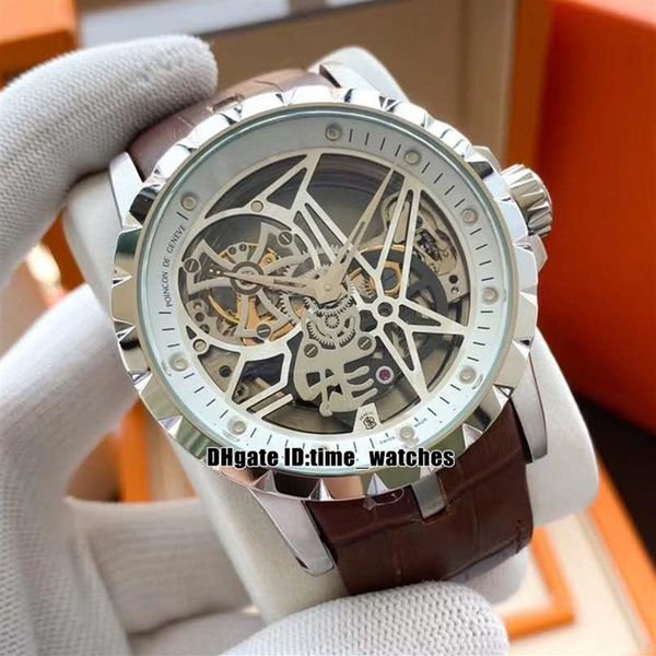 new style excalibur tourbillon automatic mens watch rddbex0393 skeleton dial high qualit 45mm gents watches silver case brown leat281h, Slivery;brown
new style excalibur tourbillon automatic mens watch rddbex0393 skeleton dial high qualit 45mm gents watches silver case brown leat281h, Slivery;brown