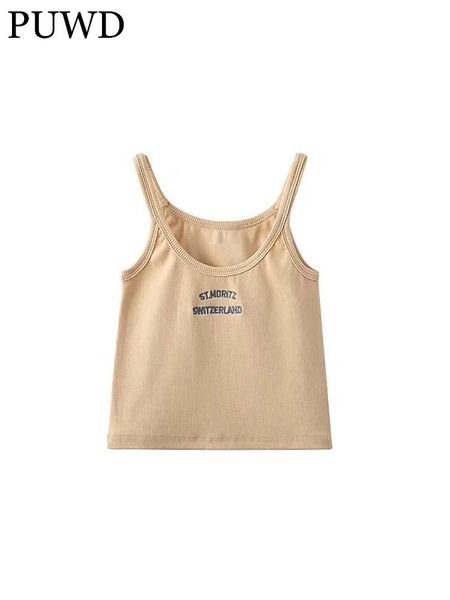 t-shirt puwd cute girls lettering print khaki camisole 2022 summer fashion ladies round collar short slim women chic crop top, White
t-shirt puwd cute girls lettering print khaki camisole 2022 summer fashion ladies round collar short slim women chic crop top, White