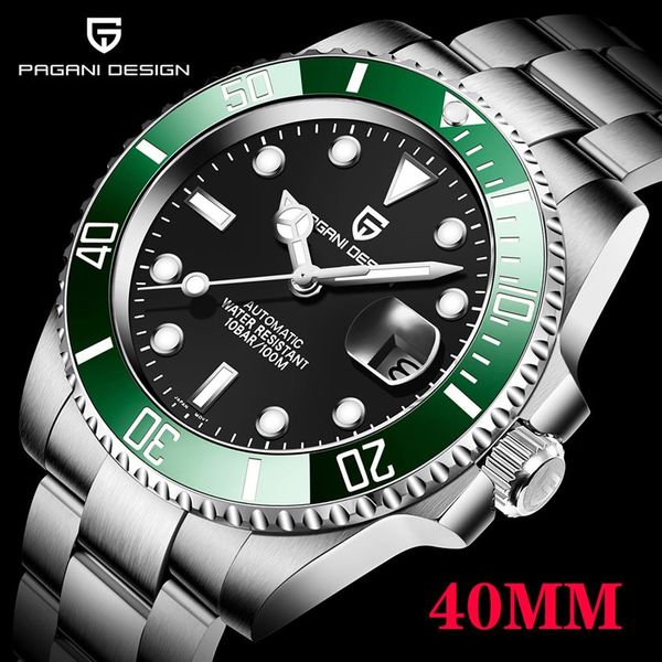 2021 pagani design brand new 40mm men's mechanical clock stainless steel automatic watch sapphire glass relogio masculino208d, Slivery;brown
2021 pagani design brand new 40mm men's mechanical clock stainless steel automatic watch sapphire glass relogio masculino208d, Slivery;brown