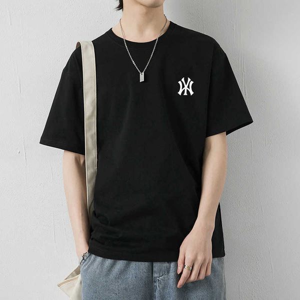 mfmlbny summer short sleeve t-shirt men's loose print half couple fashion brand mlb pure cotton round neck top, White;black
mfmlbny summer short sleeve t-shirt men's loose print half couple fashion brand mlb pure cotton round neck top, White;black
