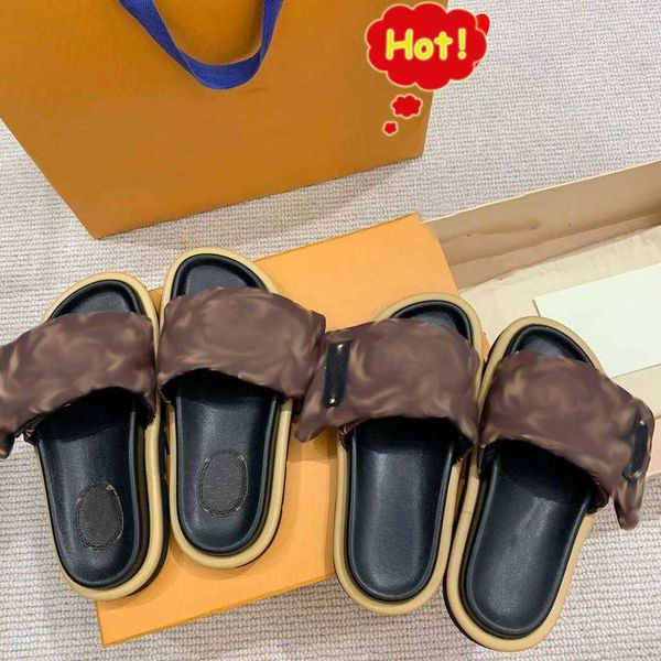 2022 designers pool pillow mules women sandals sunset flat comfort mules velcro padded front strap slippers fashionable easy-to-wear sty cyc, Black
2022 designers pool pillow mules women sandals sunset flat comfort mules velcro padded front strap slippers fashionable easy-to-wear sty cyc, Black