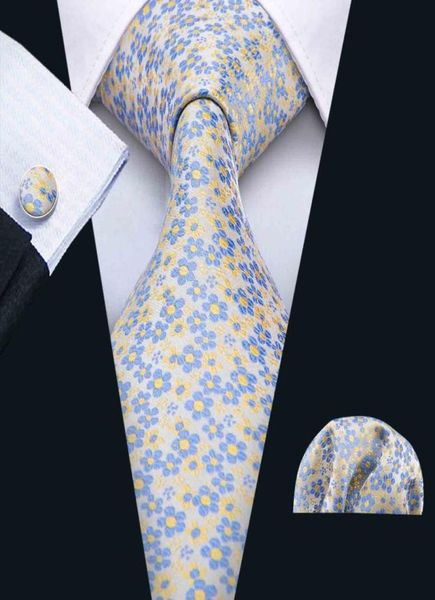 mens tie light gray with yellow and blue flowers small fresh hankerchief cufflinks set silk meeting business casual party necktie 2255910, Black;blue
mens tie light gray with yellow and blue flowers small fresh hankerchief cufflinks set silk meeting business casual party necktie 2255910, Black;blue