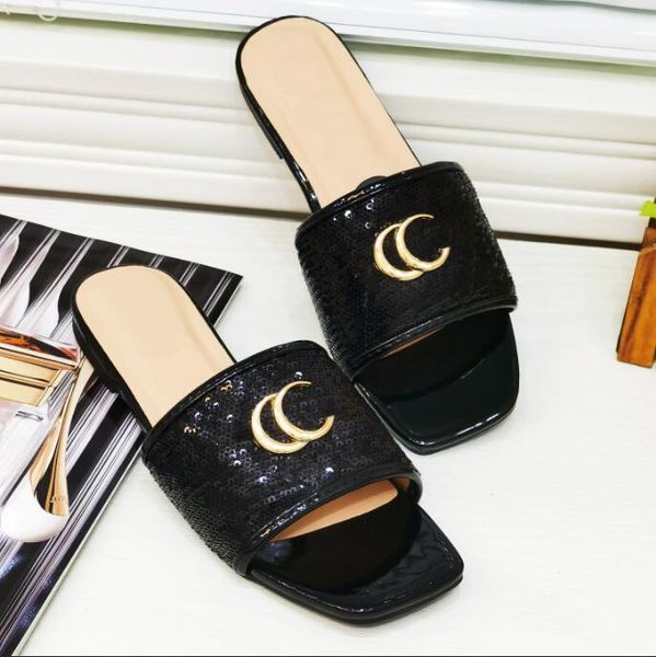 womens slippers sandals beach designer classic flat home outdoor luxury summer womens leather sequin flip-flops euro size, Black
womens slippers sandals beach designer classic flat home outdoor luxury summer womens leather sequin flip-flops euro size, Black