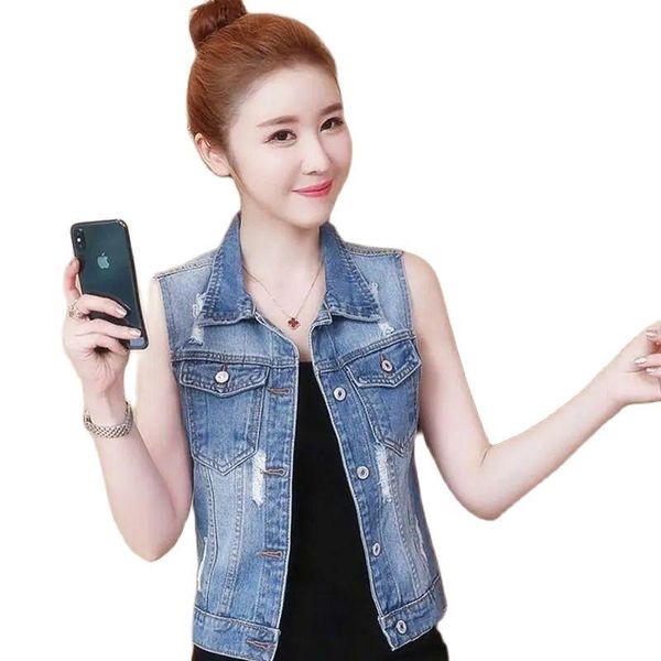 vests 2022 spring autumn new style short women's denim vest jacket tassel burrs hole wild fashion slim fit ladies cowboy vest coat 6x, Black;white
vests 2022 spring autumn new style short women's denim vest jacket tassel burrs hole wild fashion slim fit ladies cowboy vest coat 6x, Black;white