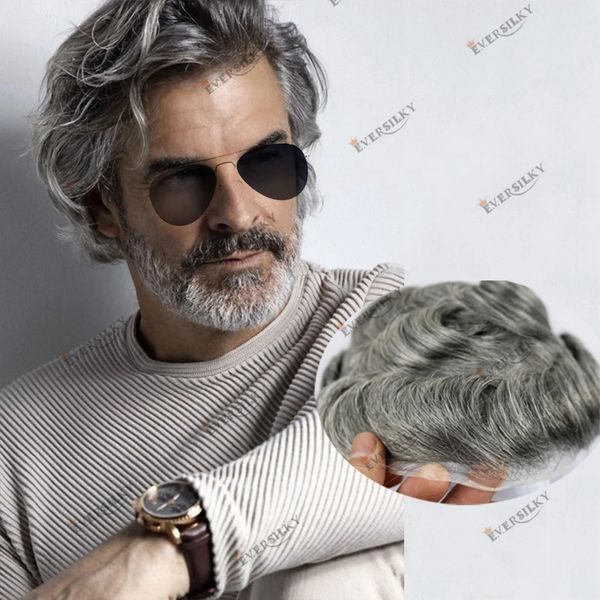 #1b65 #1b80 wavy human hair toupees for men 100% natural hairline remy indian hair replacement capillary prosthesis vloop, Black
#1b65 #1b80 wavy human hair toupees for men 100% natural hairline remy indian hair replacement capillary prosthesis vloop, Black
