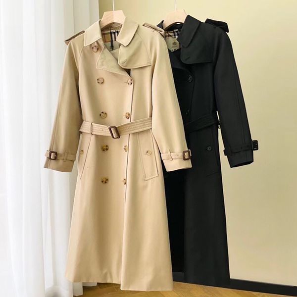 women's trench coats british style coat classic plaid doublebreasted lapel waterproof fabric midlength windbreaker women 230421, Tan;black
women's trench coats british style coat classic plaid doublebreasted lapel waterproof fabric midlength windbreaker women 230421, Tan;black