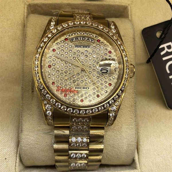 2021 men's watch master design automatic mechanical gypsophila diamond version stainless steel strap sapphire glass gol288d, Slivery;brown
2021 men's watch master design automatic mechanical gypsophila diamond version stainless steel strap sapphire glass gol288d, Slivery;brown