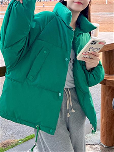 leather yitimoky green oversized coat winter jacket for women 2022 casual loose thicken warm parkas korean fashion stand collar outwear, Black
leather yitimoky green oversized coat winter jacket for women 2022 casual loose thicken warm parkas korean fashion stand collar outwear, Black