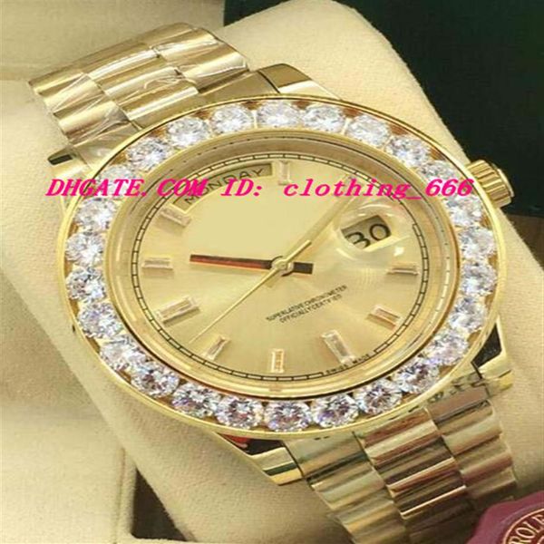 luxury men's watches bigger diamond bezel 228238 18k yellow gold dial 44mm stainless steel mechanical automatic fashion wrist246i, Slivery;brown
luxury men's watches bigger diamond bezel 228238 18k yellow gold dial 44mm stainless steel mechanical automatic fashion wrist246i, Slivery;brown