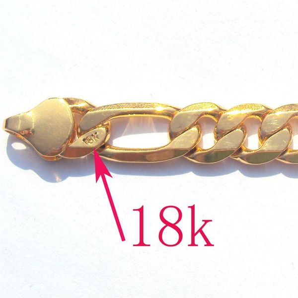 18 k solid gold authentic finish stamped 10mm fine figaro chain necklac287h, Silver
18 k solid gold authentic finish stamped 10mm fine figaro chain necklac287h, Silver