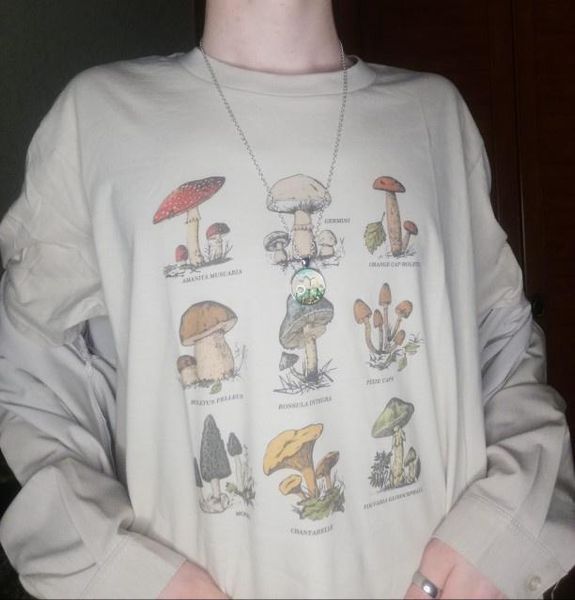 t-shirt kuakuayu hjn plants vintage fashion mushroom print t shirt egirl grunge aesthetic streetwear graphic tees, White
t-shirt kuakuayu hjn plants vintage fashion mushroom print t shirt egirl grunge aesthetic streetwear graphic tees, White