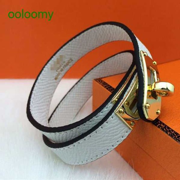 hemres designer gold bracelet for women classic fashion double layer genuine leather h-letter bracelet same style plain cross pattern women&, Black
hemres designer gold bracelet for women classic fashion double layer genuine leather h-letter bracelet same style plain cross pattern women&, Black