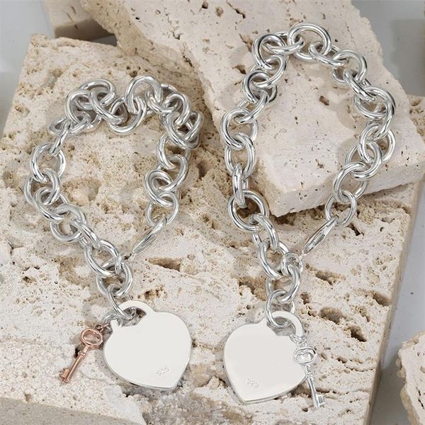 t designer bracelet 15mm necklace stud earrings set women luxury brand jewelry classic fashion heart pendant 925 sterlling silver 282s, Black
t designer bracelet 15mm necklace stud earrings set women luxury brand jewelry classic fashion heart pendant 925 sterlling silver 282s, Black