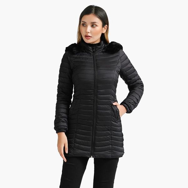 leather santelon winter long parkas ultralight padded puffer jackets for women casual coats with fur hooded warm lightweight outerwear, Black
leather santelon winter long parkas ultralight padded puffer jackets for women casual coats with fur hooded warm lightweight outerwear, Black