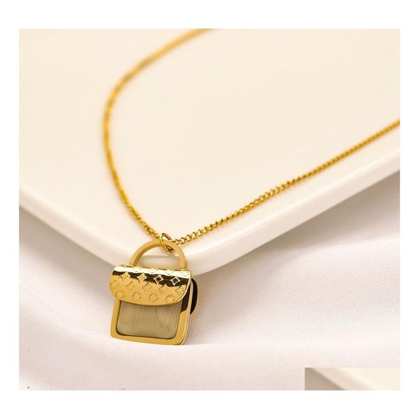 pendant necklaces never fading gold plated esigner pendants bag stainless steel letter choker necklace chain jewelry acce dhmph, Silver
pendant necklaces never fading gold plated esigner pendants bag stainless steel letter choker necklace chain jewelry acce dhmph, Silver
