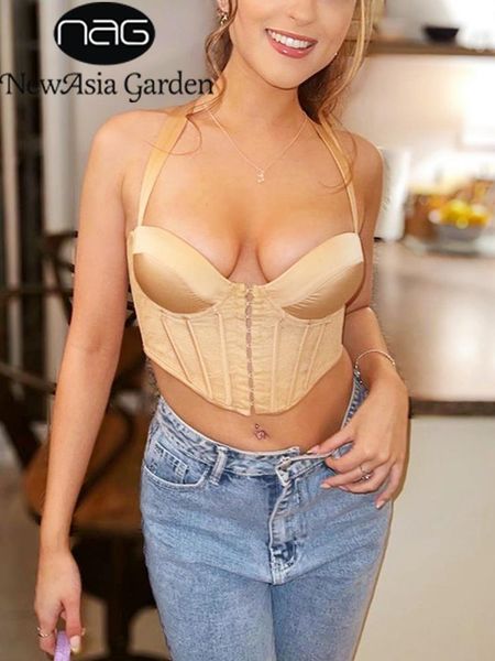 t-shirt newasia satin lace crop boning backless single breasted adjustable strap lining elastic corset summer elegant bodycon, White
t-shirt newasia satin lace crop boning backless single breasted adjustable strap lining elastic corset summer elegant bodycon, White