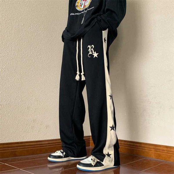 men's pants hiphop jogger vintage track sweat pants men's spring causal pants wide leg straight pants men sweatpants trousers mens, Black
men's pants hiphop jogger vintage track sweat pants men's spring causal pants wide leg straight pants men sweatpants trousers mens, Black