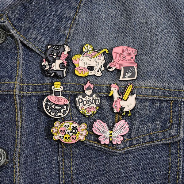 cartoon pink electric saw duck skull candy creative design personalized fashion versatile accessories badge, Blue
cartoon pink electric saw duck skull candy creative design personalized fashion versatile accessories badge, Blue