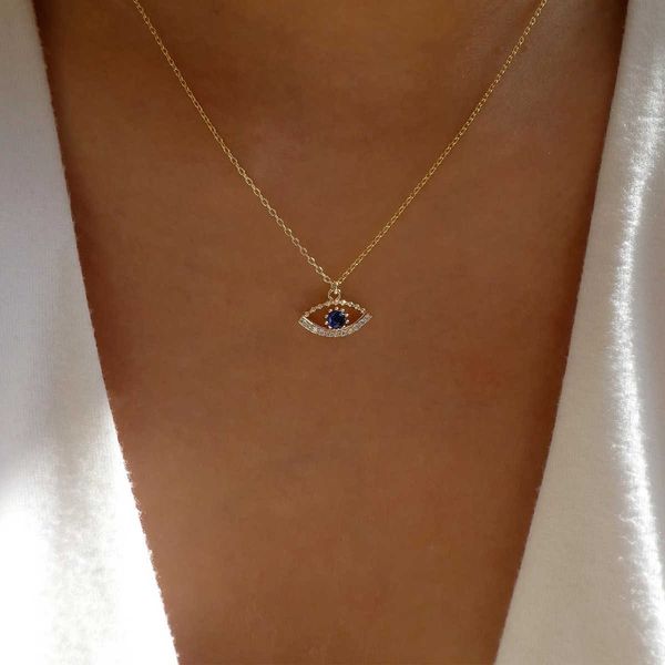pendant necklaces 2021 turkey fashion blue evil eye necklace gold color charm rhinestone eye choker necklace for women boho jewlery wholesal, Silver
pendant necklaces 2021 turkey fashion blue evil eye necklace gold color charm rhinestone eye choker necklace for women boho jewlery wholesal, Silver