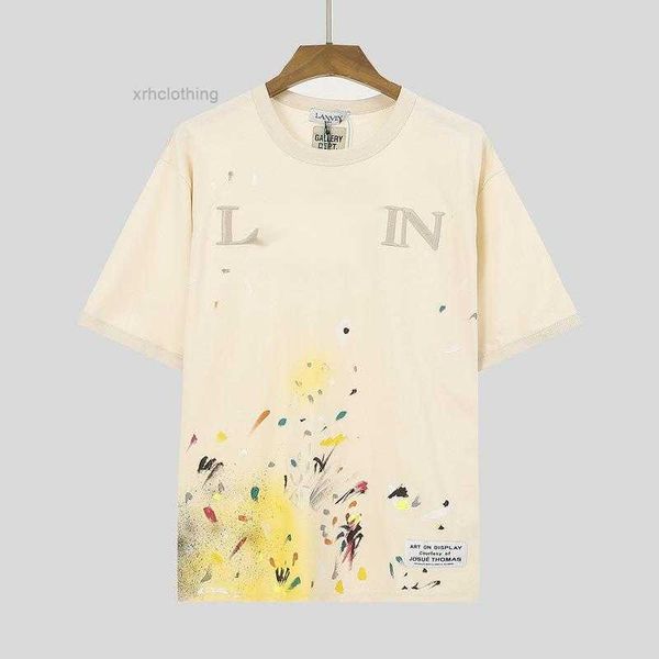 men's t-shirts gallerye dept shirt lan vin longfan speckle printing series loose short sleeve versatile casual men and women's cou, White;black
men's t-shirts gallerye dept shirt lan vin longfan speckle printing series loose short sleeve versatile casual men and women's cou, White;black