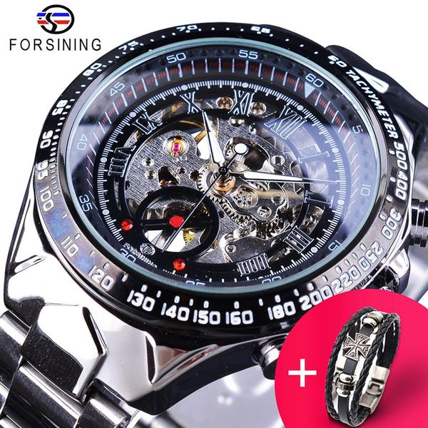 forsining watch bracelet set combination transparent silver steel band mechanical skeleton sport wrist watches men brand clock303f, Slivery;brown
forsining watch bracelet set combination transparent silver steel band mechanical skeleton sport wrist watches men brand clock303f, Slivery;brown
