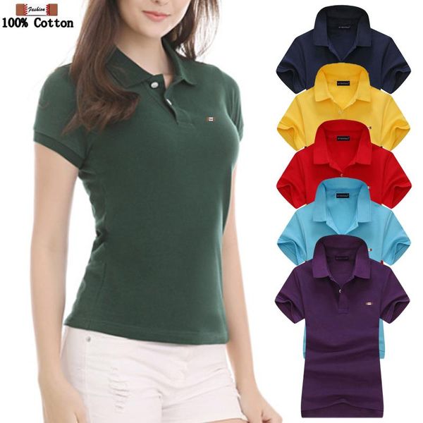 polos good quality 2022 summer new women's short sleeve polos shirts 100% cotton fashion polos femmes casual solid color ladies, White
polos good quality 2022 summer new women's short sleeve polos shirts 100% cotton fashion polos femmes casual solid color ladies, White