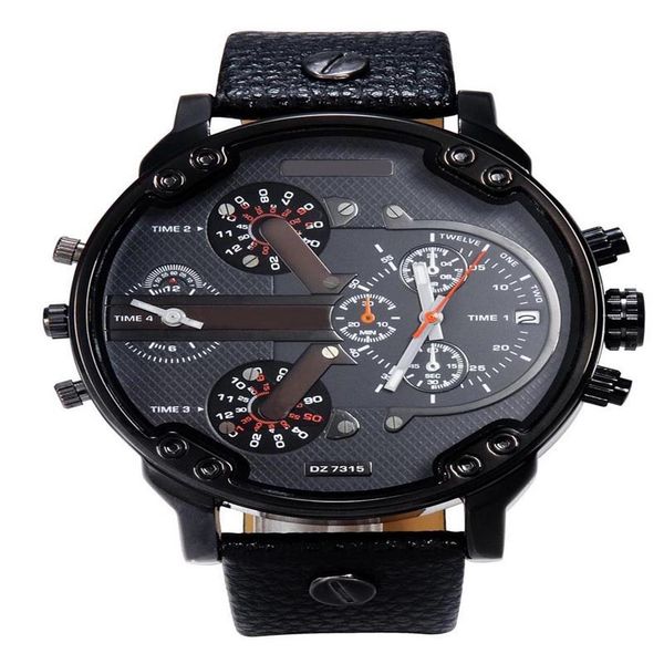 fashion brand 7315 men's big case mutiple dials date display leather strap quartz men's wrist watch327l, Slivery;brown
fashion brand 7315 men's big case mutiple dials date display leather strap quartz men's wrist watch327l, Slivery;brown