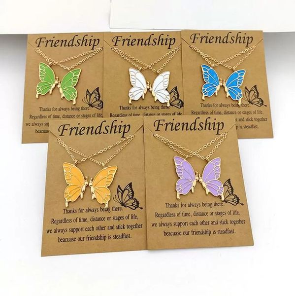 fashion butterfly necklaces for women korean vintage colorful pendant gold color chain necklace jewelry cardboard gift, Silver
fashion butterfly necklaces for women korean vintage colorful pendant gold color chain necklace jewelry cardboard gift, Silver