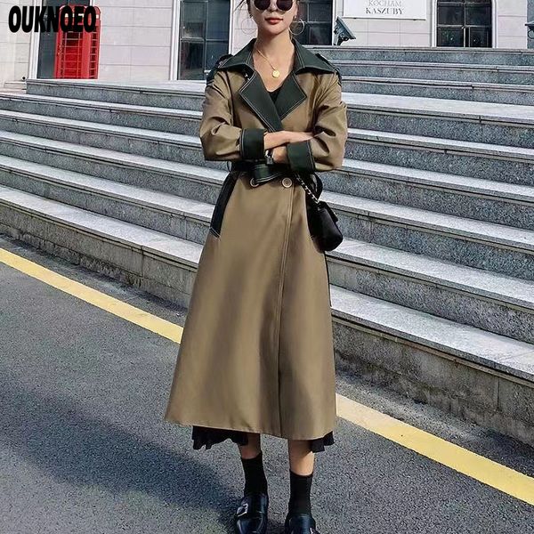 women's trench coats spring formal long suit windbreaker french korean casual belt loose jacket 2023 luxury fashion thin slim coat 2304, Tan;black
women's trench coats spring formal long suit windbreaker french korean casual belt loose jacket 2023 luxury fashion thin slim coat 2304, Tan;black