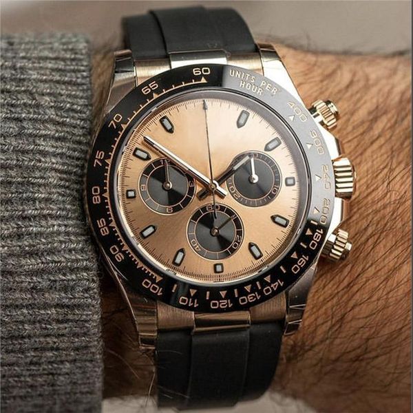 luxury edition men's mechanical watch 2813 automatic movement multi-button adjustable dial black rubber comfortable strap sap277h, Slivery;brown
luxury edition men's mechanical watch 2813 automatic movement multi-button adjustable dial black rubber comfortable strap sap277h, Slivery;brown