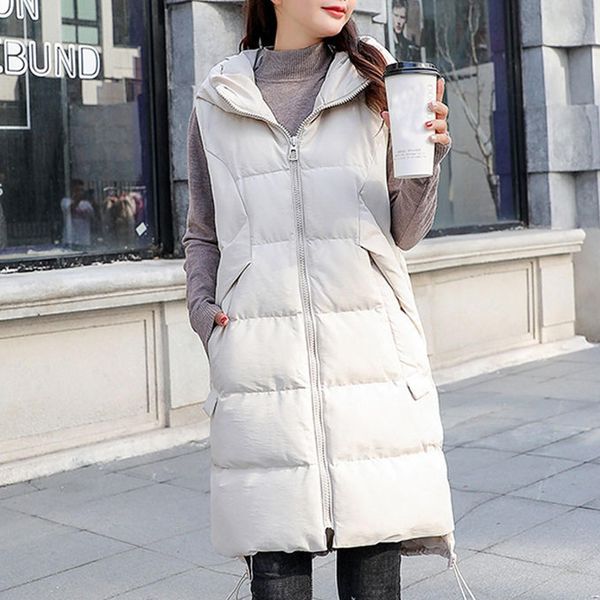 vests women autumn winter cotton vest ladies casual waistcoat female sleeveless long vest jacket slim fit warm puffer coat #t2g, Black;white
vests women autumn winter cotton vest ladies casual waistcoat female sleeveless long vest jacket slim fit warm puffer coat #t2g, Black;white