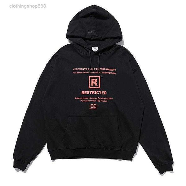 men's hoodies & sweatshirts correct autumn/winter new veements letter printed and hooded sweater jvzz u1zm el6t, Black
men's hoodies & sweatshirts correct autumn/winter new veements letter printed and hooded sweater jvzz u1zm el6t, Black
