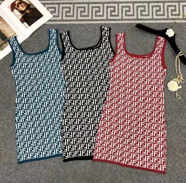 luxury knitted dresses for women sleeveless designer bodycon vest summer dress women's clothing, Black;gray
luxury knitted dresses for women sleeveless designer bodycon vest summer dress women's clothing, Black;gray
