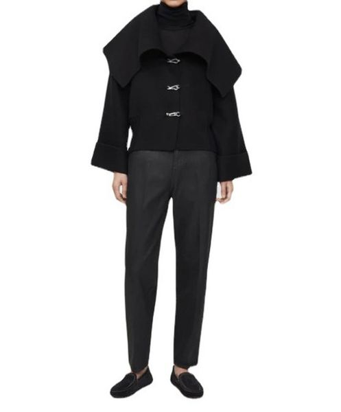 fur 2022 autumn and winter doublesided wool jacket women simple fashion black short woolen coat for women
fur 2022 autumn and winter doublesided wool jacket women simple fashion black short woolen coat for women