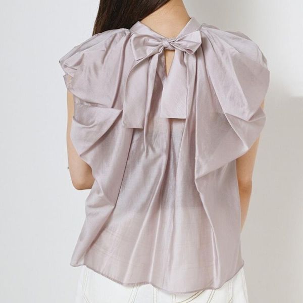 t-shirt elegant chic ruched blusas mujer summer sweet bow laceup stand collar blouse women japanese solid loose puff sleeve shirts, White
t-shirt elegant chic ruched blusas mujer summer sweet bow laceup stand collar blouse women japanese solid loose puff sleeve shirts, White