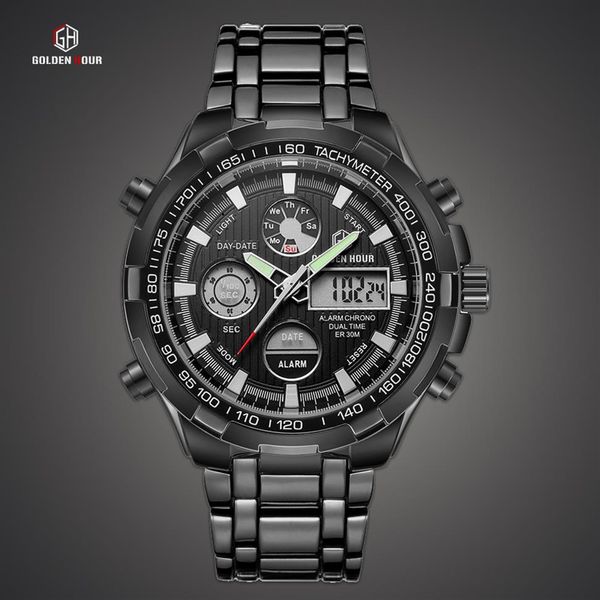 goldenhour stainless alarm men's quartz watch sport man business male watches waterproof luminous military men wristwatch clo286n, Slivery;brown
goldenhour stainless alarm men's quartz watch sport man business male watches waterproof luminous military men wristwatch clo286n, Slivery;brown