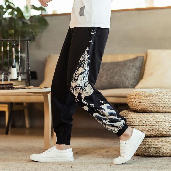 pants chinese dragon harem pants men's jogging pants sweatpants japanese street men's pants work dragon stitching harem pants, Black
pants chinese dragon harem pants men's jogging pants sweatpants japanese street men's pants work dragon stitching harem pants, Black