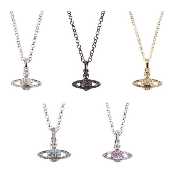 designer vivians necklace empress dowager classic full diamond shiny little saturn necklace nana punk couple special, Silver
designer vivians necklace empress dowager classic full diamond shiny little saturn necklace nana punk couple special, Silver