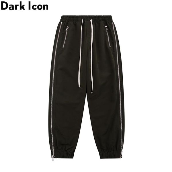 pants dark icon side long zipper jogging pants men elastic waist men's pants 2 colors, Black
pants dark icon side long zipper jogging pants men elastic waist men's pants 2 colors, Black