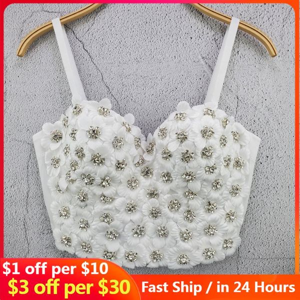 t-shirt fashion women's corset crop with strips outer wear ladies tube handmade flower beaded bustier female spring summer, White
t-shirt fashion women's corset crop with strips outer wear ladies tube handmade flower beaded bustier female spring summer, White