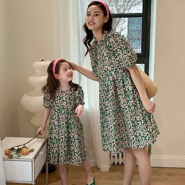 family matching outfits summer fashion mother 2-12 years kids girls women family matching outfits baby short sleeve flora dress for mom and, Blue 
family matching outfits summer fashion mother 2-12 years kids girls women family matching outfits baby short sleeve flora dress for mom and, Blue