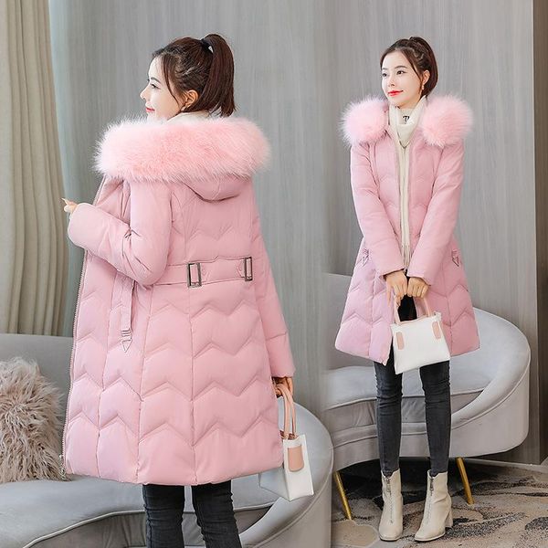 leather winter clothes clothing for women 2021 winter new midlength slimfitting with large fur collar down padded jacket, Black
leather winter clothes clothing for women 2021 winter new midlength slimfitting with large fur collar down padded jacket, Black
