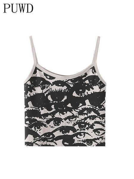 tanks puwd casual women black cartoon print soft cotton tank 2022 summer fashion ladies slim short female chic crop top, Black;white
tanks puwd casual women black cartoon print soft cotton tank 2022 summer fashion ladies slim short female chic crop top, Black;white