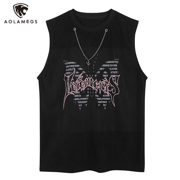 men tank vintage vest butterflies washed summer high street punk style chain hip hop sleeveless t shirts streetwear 230421, White;black
men tank vintage vest butterflies washed summer high street punk style chain hip hop sleeveless t shirts streetwear 230421, White;black